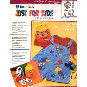 Iron-Ons Just For Kids 35002 Clown Design Transfers Accu-Color Process